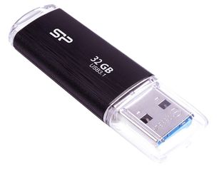 SILICON POWER USB Flash Drive Blaze B02, 32GB, USB 3.2, μαύρο