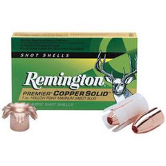 REMINGTON PREMIER COPPER SOLID SABOT HOLLOW POINT SLUGS 12/70 (PR12CS)