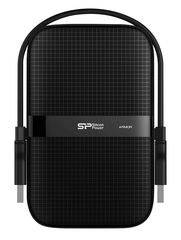 SILICON POWER εξωτερικός HDD Armor A60, 1TB, USB 3.2, μαύρος