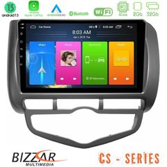 MEGASOUND - Bizzar CS Series 4Core Android13 2+32GB Honda Jazz 2002-2008 (Auto A/C) Navigation Multimedia Tablet 9"