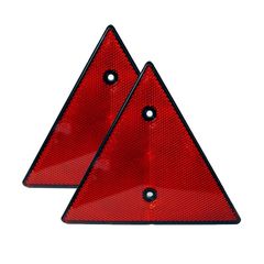 Αντανακλαστικά Τρίγωνα Βιδωτά 133mm x 152mm EAL Κόκκινα 10210 Με E-Mark 2 Τεμάχια