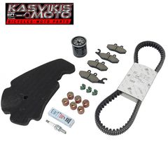 KIT SERVICE ΜΕΓΑΛΟ ΓΝΗΣΙΟ PIAGGIO BEVERLY 300 2010-2019 ΙΜΑΝΤΑΣ ΚΙΝΗΣΗΣ + ΜΠΙΛΙΕΣ (ΡΑΟΥΛΑ) + ΓΛΥΣΤΡΕΣ (ΟΔΗΓΟΙ) + ΤΑΚΑΚΙΑ ΕΜΠΡΟΣ ΠΙΣΩ  + ΦΙΛΤΡΟ ΛΑΔΙΟΥ + ΦΙΛΤΡΟ ΑΕΡΑ + ΜΠΟΥΖΙ