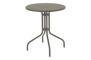 Τραπέζι "VERGO" από μέταλλο σε σαμπανιζέ χρώμα Φ60x70