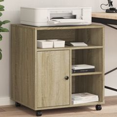 Βάση Εκτυπωτή με Ρόδες Sonoma Δρυς 60x50x67 εκ. 840627