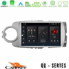 MEGASOUND - Cadence QG Series 8Core Android13 4+64GB Toyota Yaris Navigation Multimedia Tablet 9"