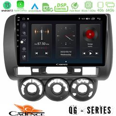 MEGASOUND - Cadence QG Series 8Core Android13 4+64GB Honda Jazz 2002-2008 (Manual A/C) Navigation Multimedia Tablet 9"