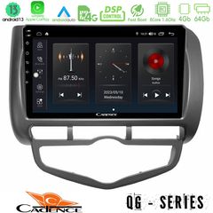 MEGASOUND - Cadence QG Series 8Core Android13 4+64GB Honda Jazz 2002-2008 (Auto A/C) Navigation Multimedia Tablet 9"