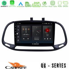 MEGASOUND - Cadence QG Series 8Core Android13 4+64GB Fiat Doblo 2015-2022 Navigation Multimedia Tablet 9"