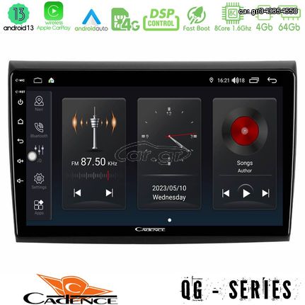 MEGASOUND - Cadence QG Series 8Core Android13 4+64GB Fiat Bravo Navigation Multimedia Tablet 9"