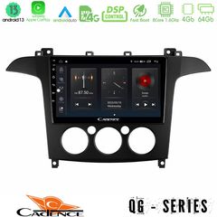 MEGASOUND - Cadence QG Series 8Core Android13 4+64GB Ford S-Max 2006-2008 (manual A/C) Navigation Multimedia Tablet 9"