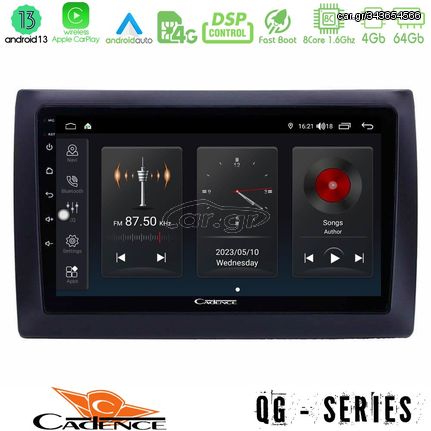 MEGASOUND - Cadence QG Series 8Core Android13 4+64GB Fiat Stilo Navigation Multimedia Tablet 9"