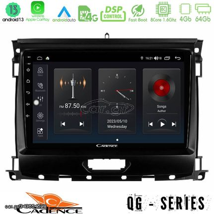 MEGASOUND - Cadence QG Series 8Core Android13 4+64GB Ford Ranger 2017-2022 Navigation Multimedia Tablet 9"