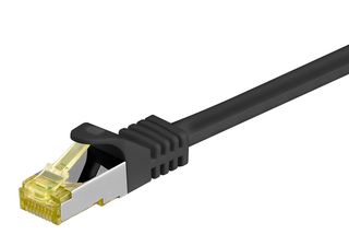 GOOBAY καλώδιο δικτύου 91590, CAT 7 S/FTP, 500 MHz, CU, 1m, μαύρο