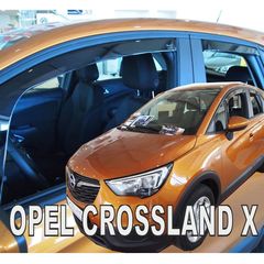 Opel Crossland X 5d 2017+ Φιμέ Ανεμοθραύστες Heko Σετ 4τμχ για Μπρος-Πίσω Παράθυρα (tp)