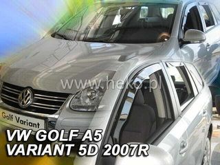 Vw Golf Α5 Variant 5d 2007-2009 Φιμέ Ανεμοθραύστες Heko Σετ 4τμχ για Μπρος-Πίσω Παράθυρα (tp)