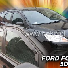 Ford Focus Mk2 4d/5d 2004-2011 Φιμέ Ανεμοθραύστες Heko Σετ 2τμχ (tp)