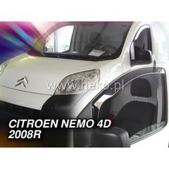 Fiat Fiorino / Qubo 4d/5d 2008+ / Peugeot Bipper / Citroen Nemo Φιμέ Ανεμοθραύστες Heko Σετ 2τμχ (tp)