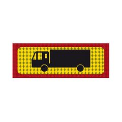 Αυτοκόλλητη Πινακίδα Φορτηγού "Διαξονικό" 47x20cm Π.Α 402 1 Τεμάχιο