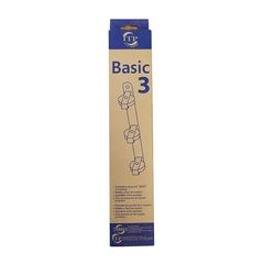 Απλώστρα Ρούχων Tarrés Basic 3 Τροχαλίες Λευκό Τοίχο 37 x 5 x 5 cm