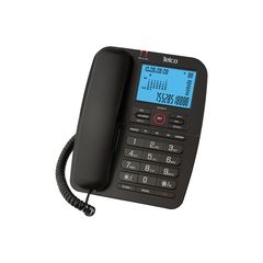 Telco Επιτραπέζιο Τηλέφωνο GCE6215 με CALLER ID - Διαθέσιμο σε 2 χρώματα - Telco - Μαύρο - 010031