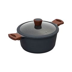 Estia 01-1148 Stone Βαθιά Κατσαρόλα από Χυτό Αλουμίνιο 4.5lt / 24cm