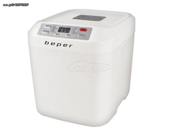 Beper BC.130 Αρτοπαρασκευαστής 550W Χωρητικότητας 900gr, με 12 Προγράμματα