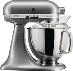 Kitchenaid 5KSM175PSECU Κουζινομηχανή 300W με Ανοξείδωτο Κάδο 4.8lt Contour Silver