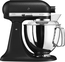 Kitchenaid 5KSM175PSEBK Κουζινομηχανή 300W με Ανοξείδωτο Κάδο 4.8lt Cast Iron Black