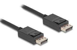 DELOCK καλώδιο DisplayPort 2.1 80493, 8K/60Hz 4K/120Hz 40Gbps, 2m, μαύρο