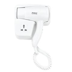 Primo PRHD-50060 Σεσουάρ Ξενοδοχειακού τύπου 1500W με έξτρα πρίζα λευκό