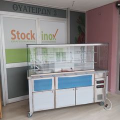 Βιτρίνα ψητών σούβλας, επιδαπέδια/τροχήλατη, 180*80*140 εκ. Ποιότητα & Τιμή Stockinox-thumb-11
