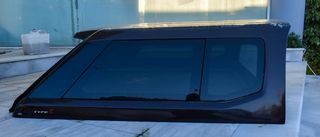 HARDTOP NISSAN NAVARA ΔΙΠΛΗ ΚΑΜΠΙΝΑ ΧΡΩΜΑ ΚΑΦΕ-thumb-1