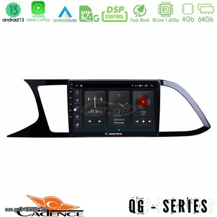 Cadence QG Series 8Core Android13 4+64GB Seat Leon 2013 – 2019 Navigation Multimedia Tablet 9"