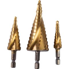 Σετ 3 Κωνικά Τρυπάνια HSS RAIDER (Ø4-12mm, Ø4-20mm, Ø4-32mm) για Μέταλλο