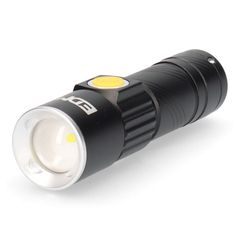 Φακός LED EDM USB Επαναφορτιζόμενη Zoom Mini Μαύρο Αλουμίνιο 120 Lm