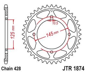 ΓΡΑΝΑΖΙ JT JTR1874-59 XVS125 DRAGSTAR