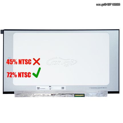 Οθόνη Laptop - Screen monitor για Lenovo IdeaPad Gaming 3 15ACH6 -  Model/Type : 82K2 5D11F52373 NV156FHM-NX1 V8.1 15.6'' 1920x1080 FHD IPS 144Hz 72% NTSC eDP1.3 40pins Matte ( Κωδ.1-SCR0095 )