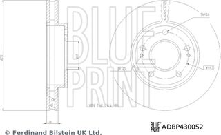 Blue Print Δισκόπλακα - ADBP430052