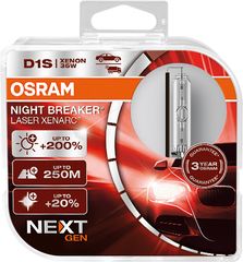 Λάμπες Osram D1S 12/24V 35W Xenarc Night Breaker Laser +200% Περισσότερο Φως