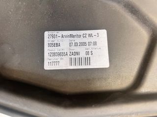 SKODA OCTAVIA 5 ΓΡΥΛΛΟΣ ΠΑΡΑΘΥΡΟΥ ΠΙΣΩ ΑΡΙΣΤΕΡΑ ΓΝΗΣΙΟΣ-thumb-1