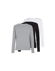 Tommy Hilfiger Longsleeve Slim 3Pack M Tshirt UM0UM03022 gray white black