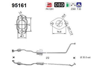 ΚΑΤΑΛΥΤΗΣ CITROEN C1 1.0 VTi 2014-2021 KARALOIZOS exhaust