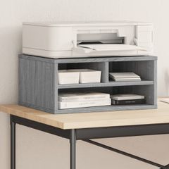 Βάση Εκτυπωτή Γκρι Sonoma 49x40x22,5 εκ. από Επεξεργασμένο Ξύλο 840595