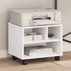 Βάση Εκτυπωτή με Ρόδες Λευκή 41x32x34,5 εκ. 840611