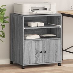 Βάση Εκτυπωτή με Ρόδες Γκρι Sonoma 60 x 48 x 74 εκ. 840637