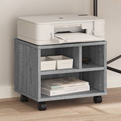 Βάση Εκτυπωτή με Ρόδες Γκρι Sonoma 41x32x34,5 εκ. 840616