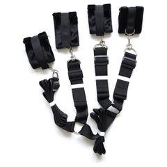 Naughty Toys Velvet Bed Bondage Restraints System