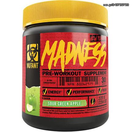 Mutant Pre-Workout Madness (225g) Orange Rush