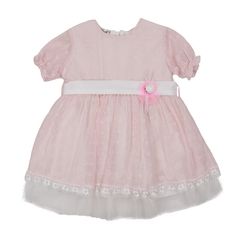 Βρεφικό φόρεμα  4513 (0-24 μηνών) Ροζ