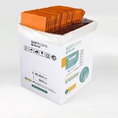 Οδοντιατρική πετσέτα Soft Care Plus - Πορτοκαλί 2ply + 1ply χωρίς Dispenser 500τμχ